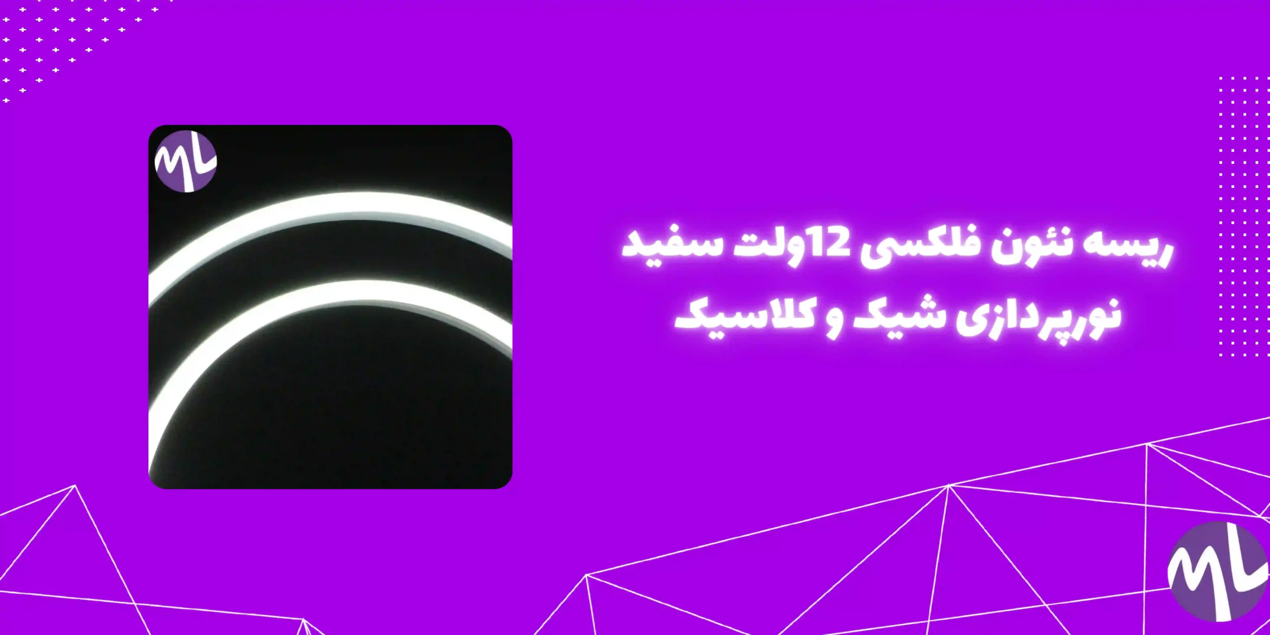 ریسه نئون فلکسی 12ولت سفید