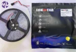 ریسه LED نواری 12ولت مولتی کالر آیسی RGB 2811 تراکم60 IP67 (روکش دار) برند لان استار حلقه 5 متری