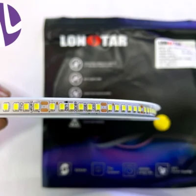ریسه نواری درایوری لان استار تراکم 180 اصلی چیپ سنان رنگ سفید پشت چسبدار حلقه 20 متری