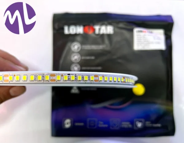 ریسه نواری درایوری لان استار تراکم 180 اصلی چیپ سنان رنگ سفید پشت چسبدار حلقه 20 متری