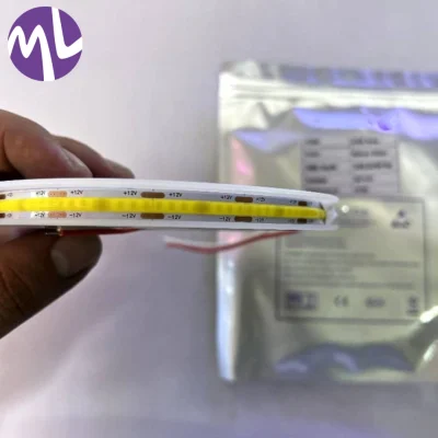 ریسه نواری cob تراکم ۳۲۰ پشت چسبدار ۱۲ولت رنگ نچرال حلقه 5 متری