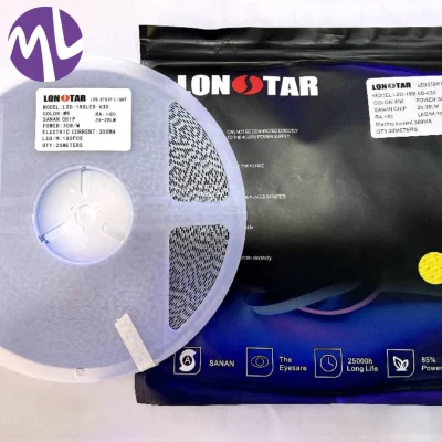 ریسه نواری درایوری لان استار تراکم 180 اصلی چیپ سنان رنگ آفتابی پشت چسبدار حلقه 20 متری