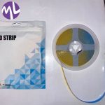 ریسه نواری cob تراکم ۳۲۰ پشت چسبدار ۱۲ولت رنگ آفتابی حلقه 5 متری - Image 3