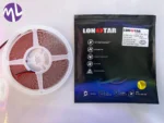 ریسه ال ای دی نواری ۲۴ ولت سفید تراکم 120 برند لان استار حلقه 10 متری